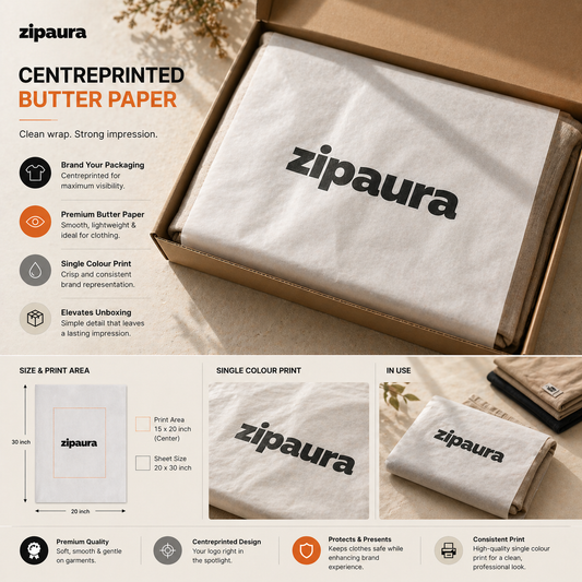 Centred Print Butter Paper