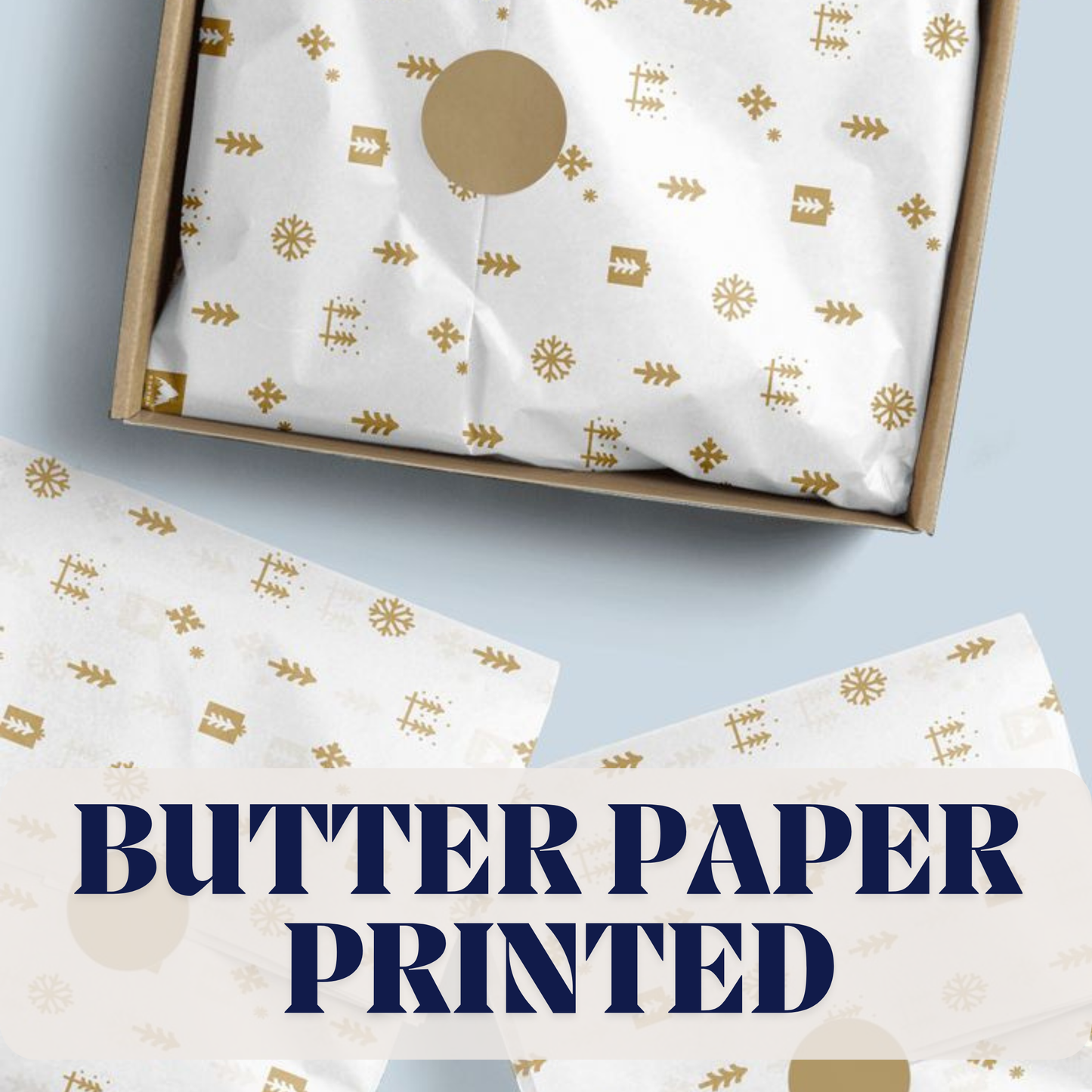 Centred Print Butter Paper
