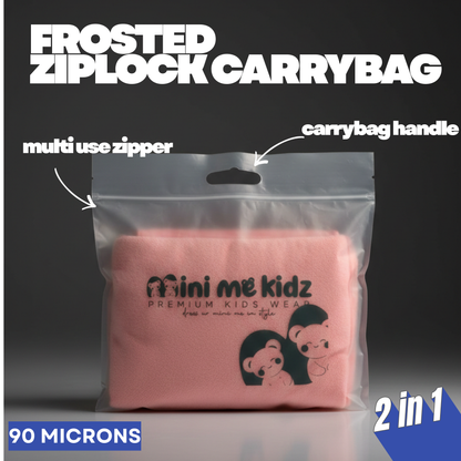 Ziplock frosted Carry Bag